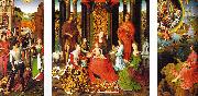 Hans Memling Triptych of St.John the Baptist and St.John the Evangelist oil on canvas